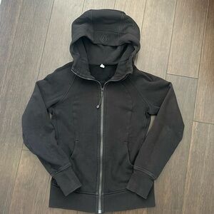 Black Lululemon zip up jacket. Size 4.